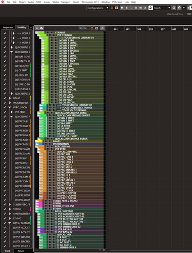 CUBASE QUICKLOAD & VEPRO TEMPLATE