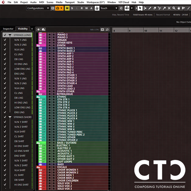 CUBASE QUICKLOAD TEMPLATE